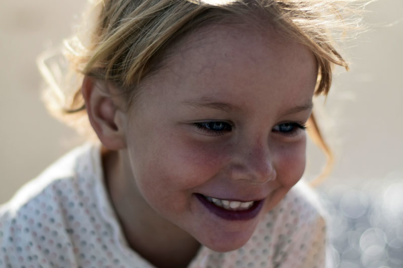 Little girl smiling